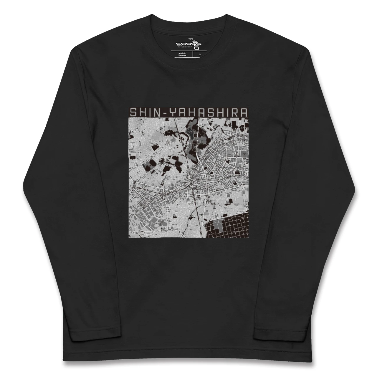 【新八柱(千葉県)】地図柄ロングスリーブTシャツ