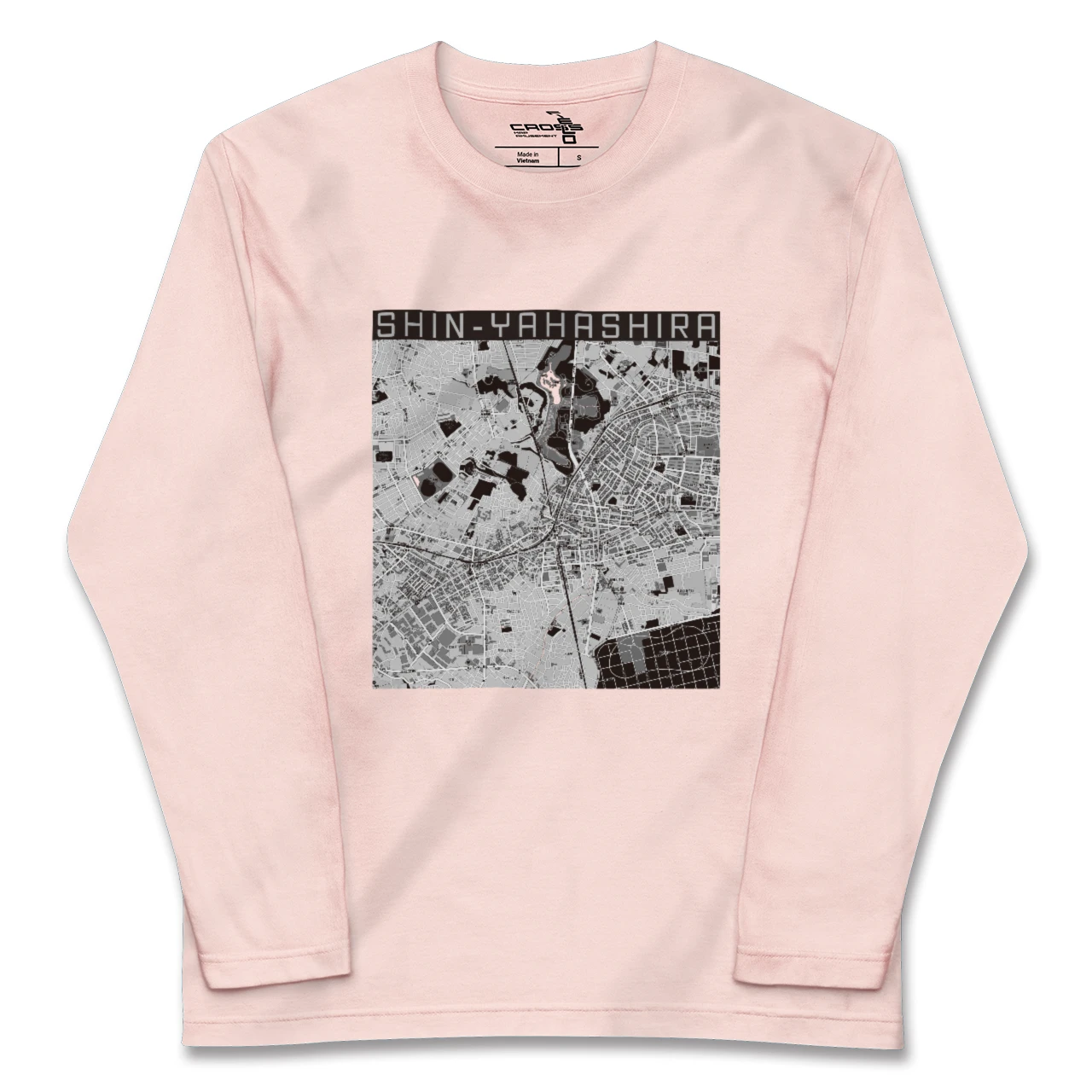 【新八柱(千葉県)】地図柄ロングスリーブTシャツ