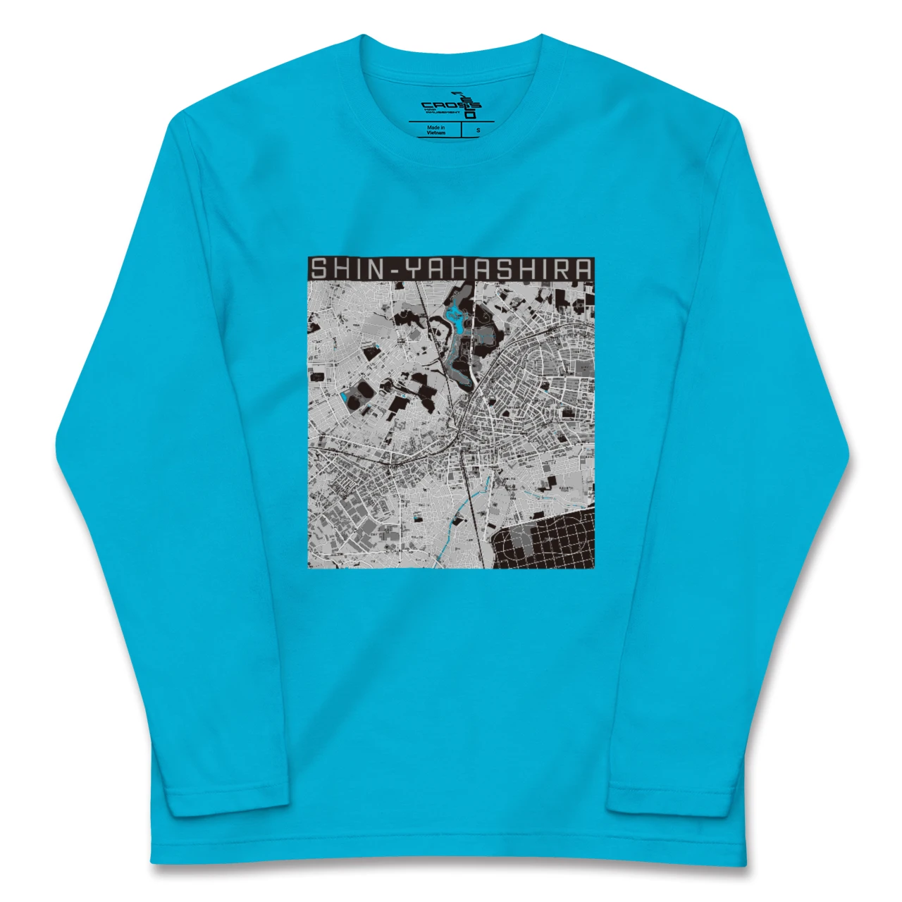 【新八柱(千葉県)】地図柄ロングスリーブTシャツ