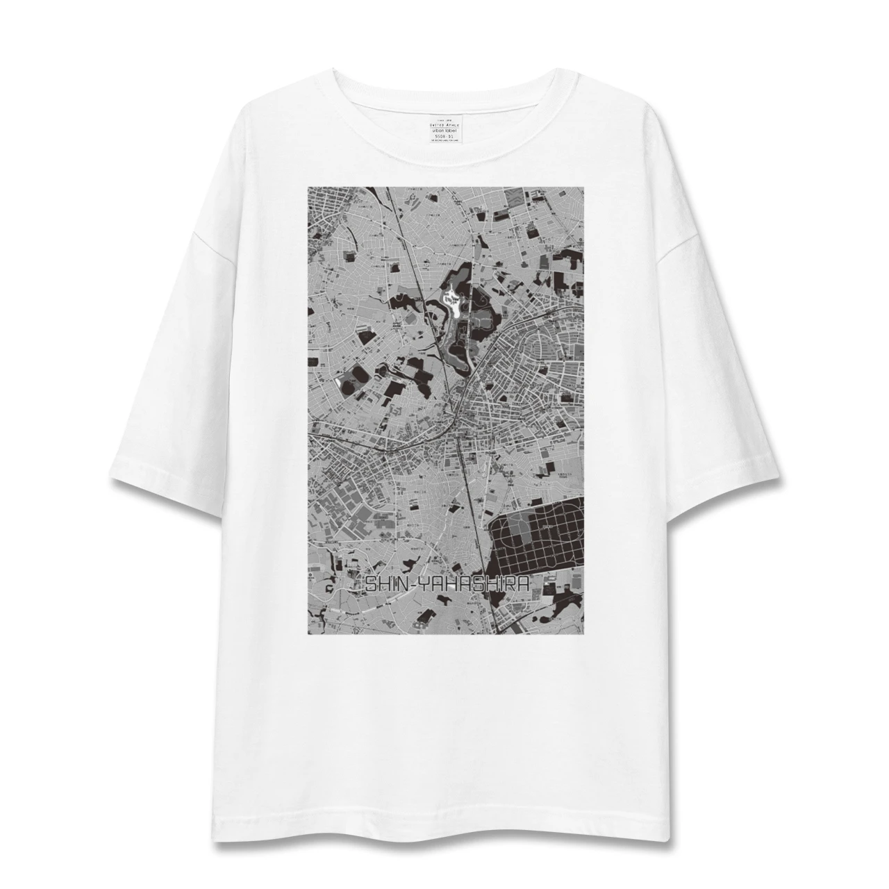 【新八柱(千葉県)】地図柄ビッグシルエットTシャツ