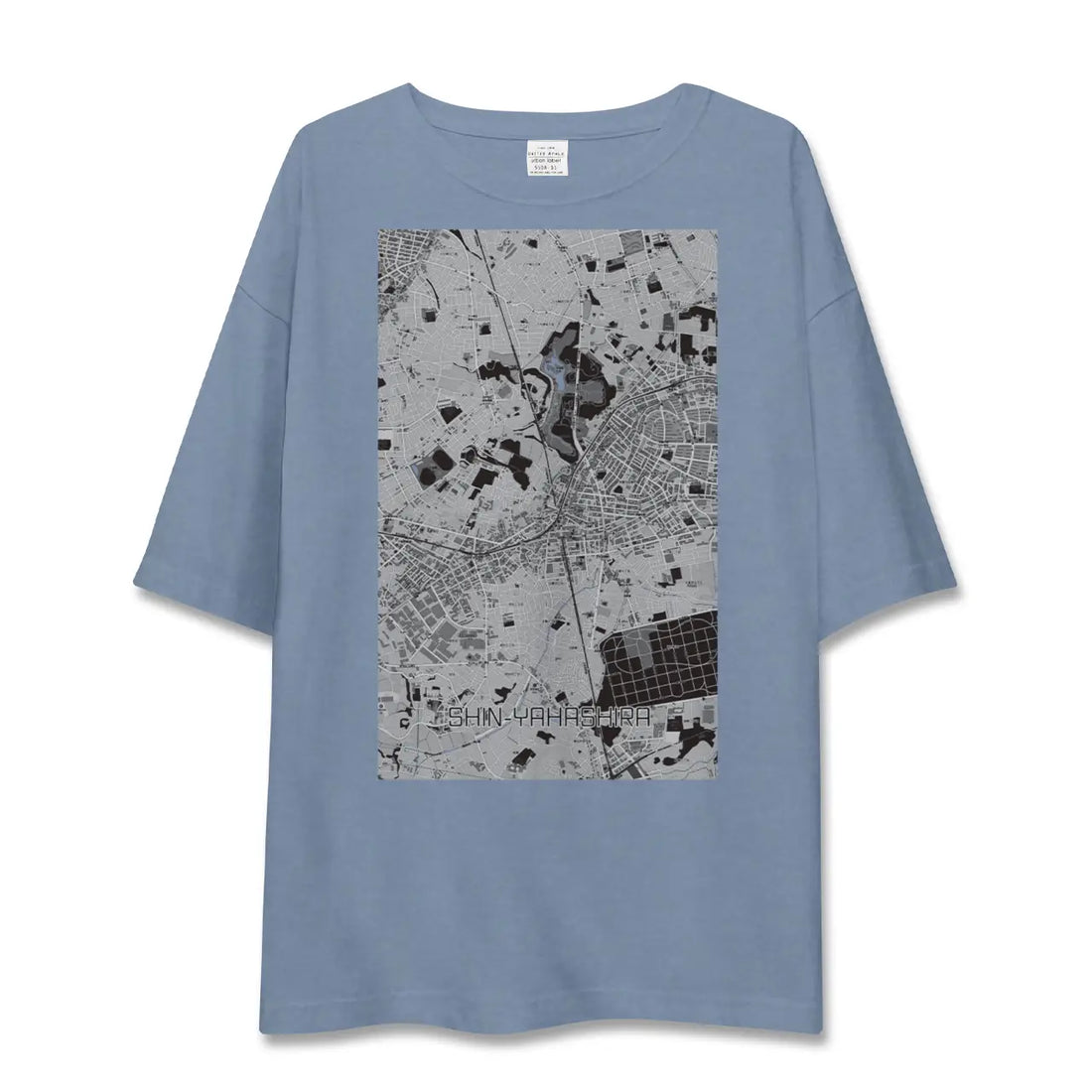 【新八柱(千葉県)】地図柄ビッグシルエットTシャツ