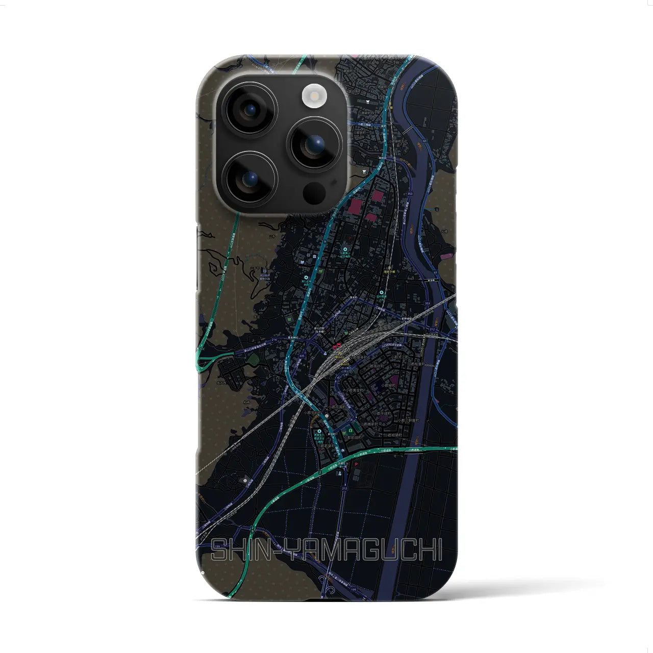 【新山口(山口県)】地図柄iPhoneケース(バックカバータイプ)