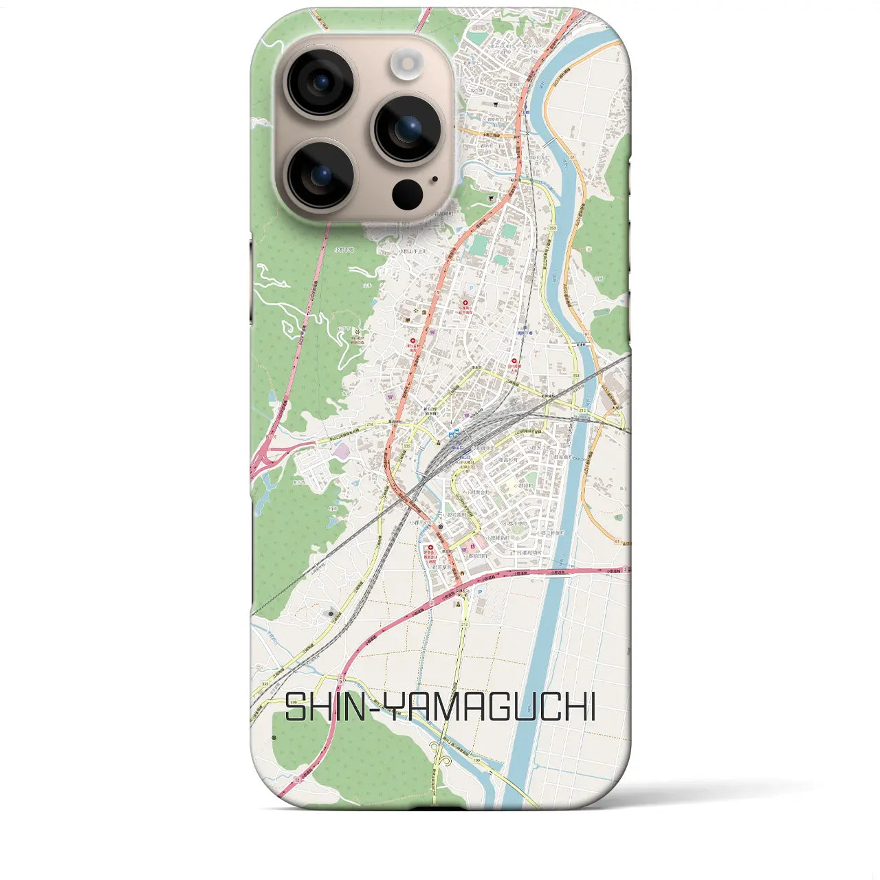 【新山口(山口県)】地図柄iPhoneケース(バックカバータイプ)