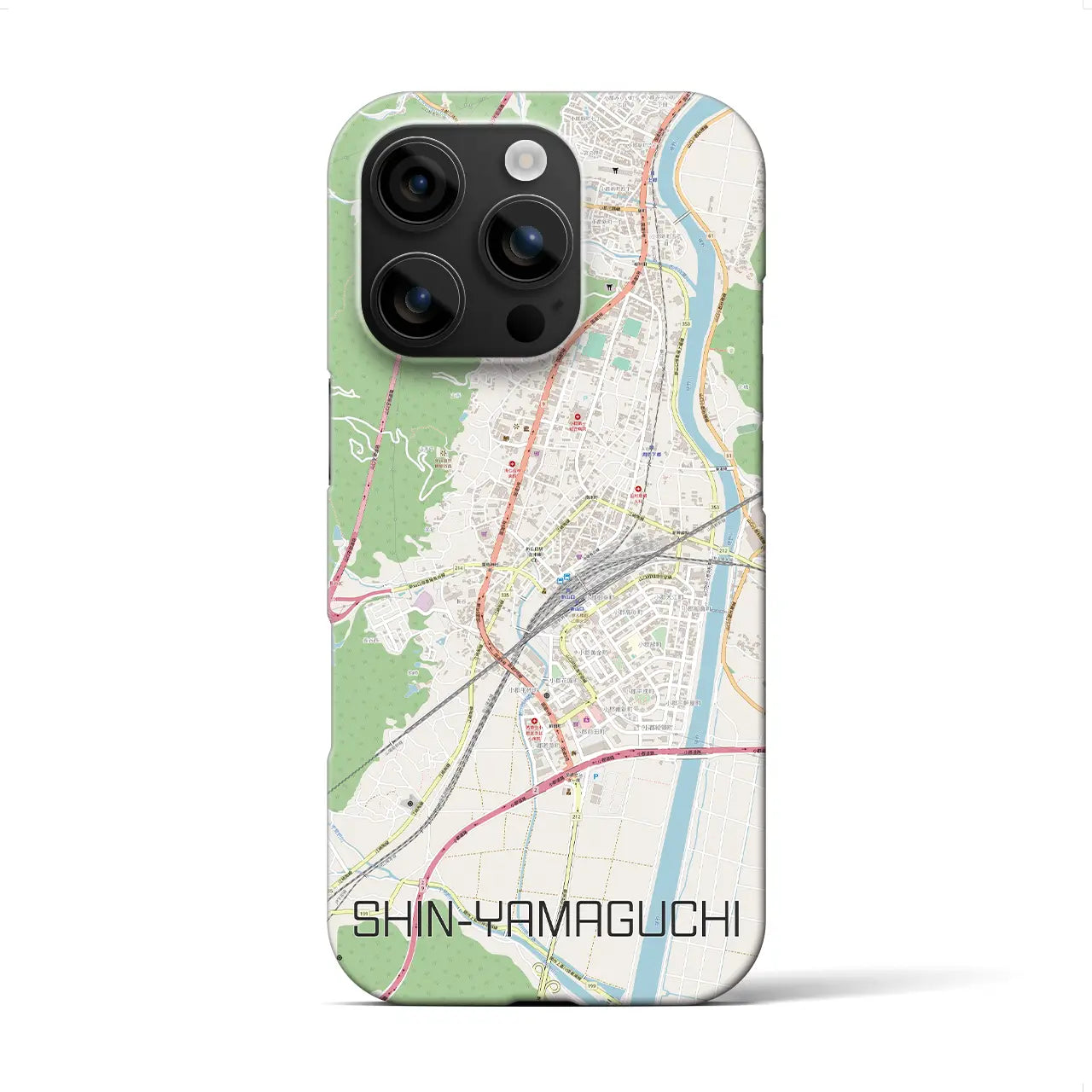 【新山口(山口県)】地図柄iPhoneケース(バックカバータイプ)