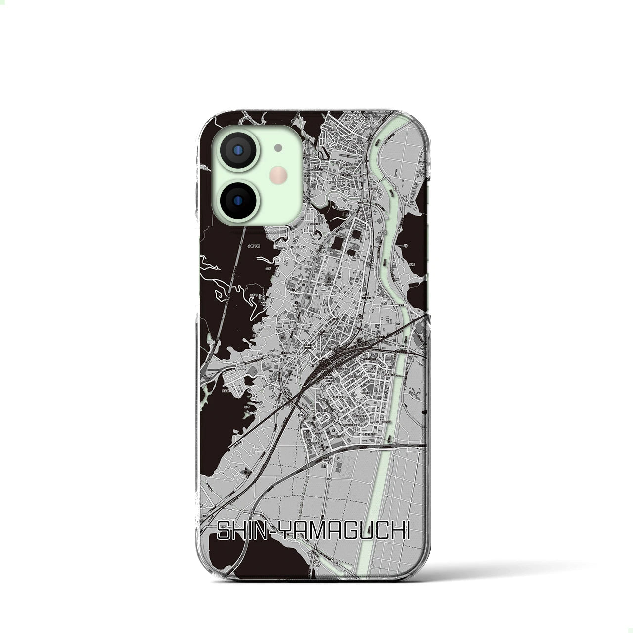 【新山口(山口県)】地図柄iPhoneケース(クリアタイプ)