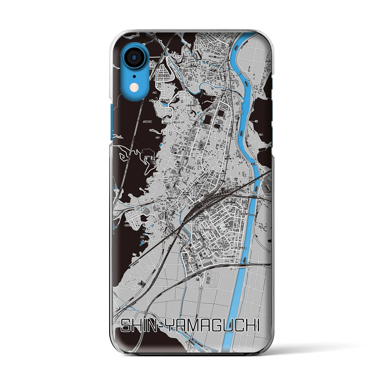 【新山口(山口県)】地図柄iPhoneケース(クリアタイプ)