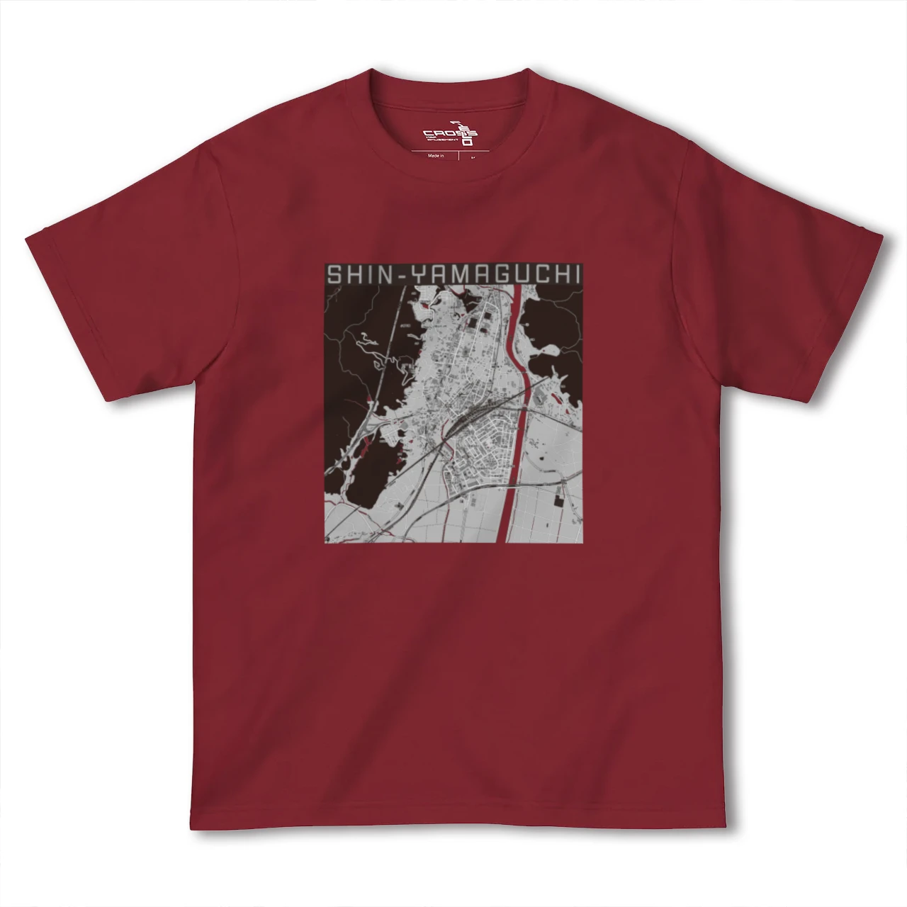【新山口(山口県)】地図柄ヘビーウェイトTシャツ