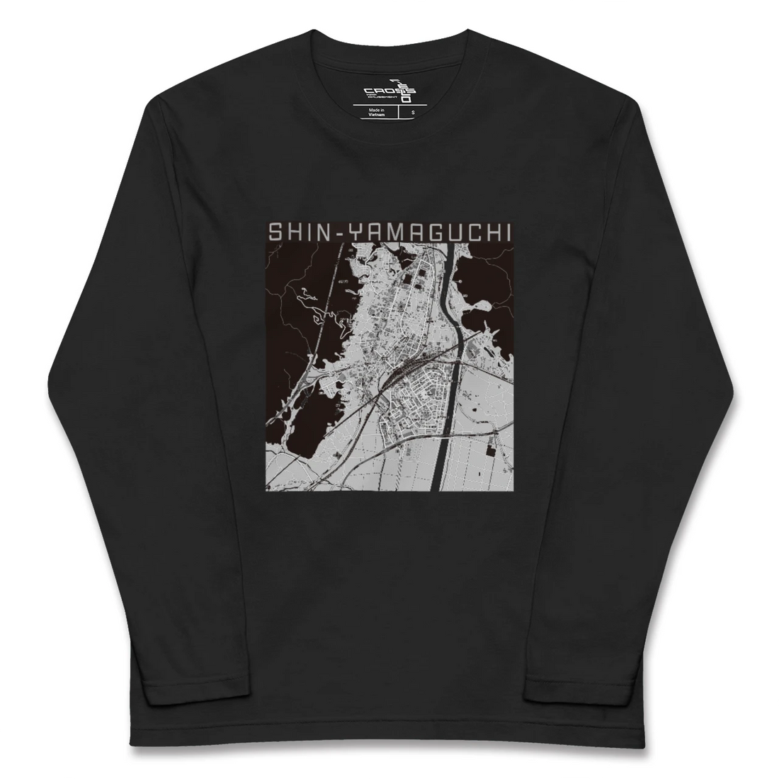 【新山口(山口県)】地図柄ロングスリーブTシャツ