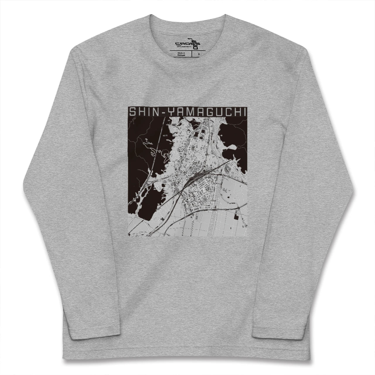 【新山口(山口県)】地図柄ロングスリーブTシャツ