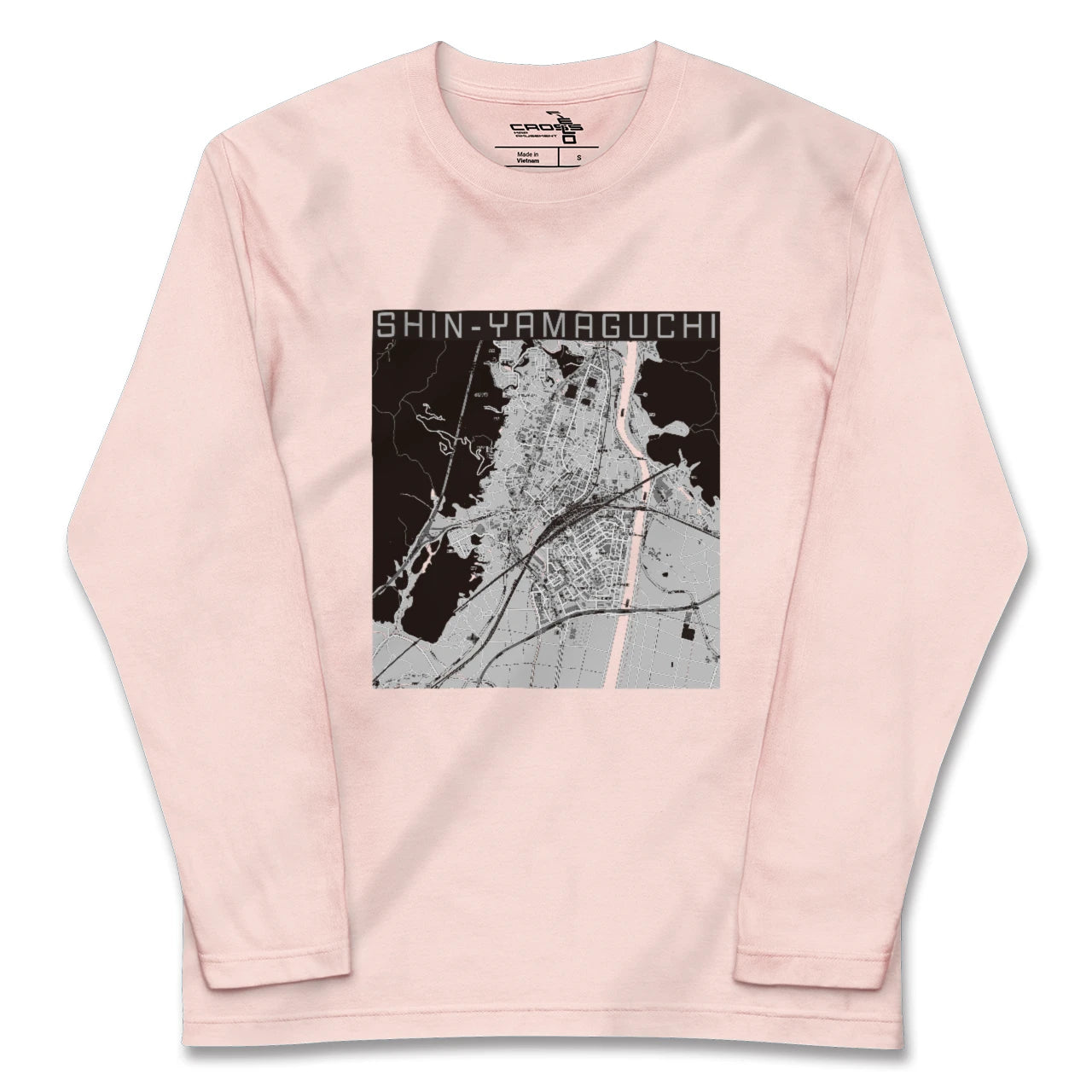 【新山口(山口県)】地図柄ロングスリーブTシャツ