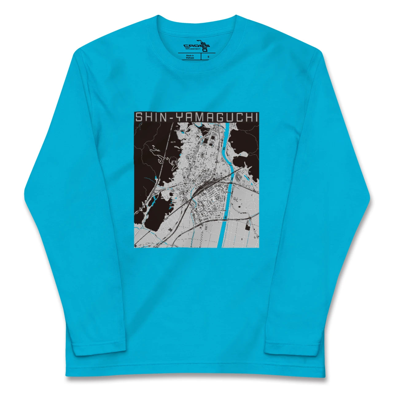 【新山口(山口県)】地図柄ロングスリーブTシャツ