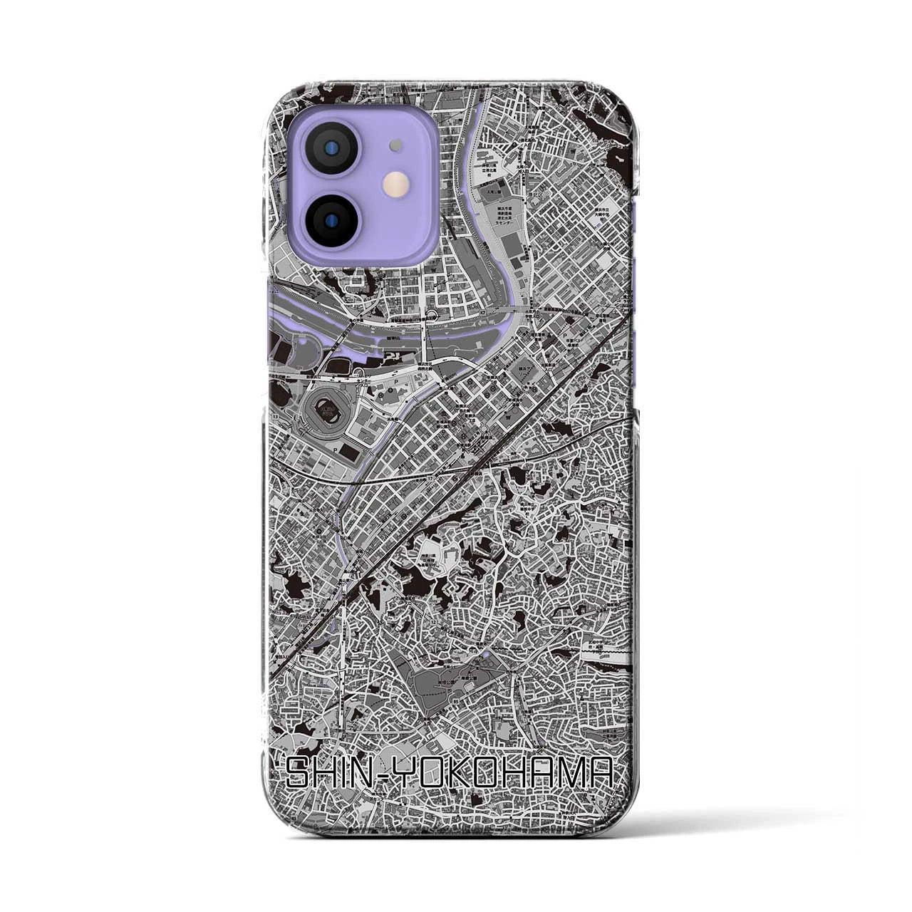 【新横浜(神奈川県)】地図柄iPhoneケース(クリアタイプ)