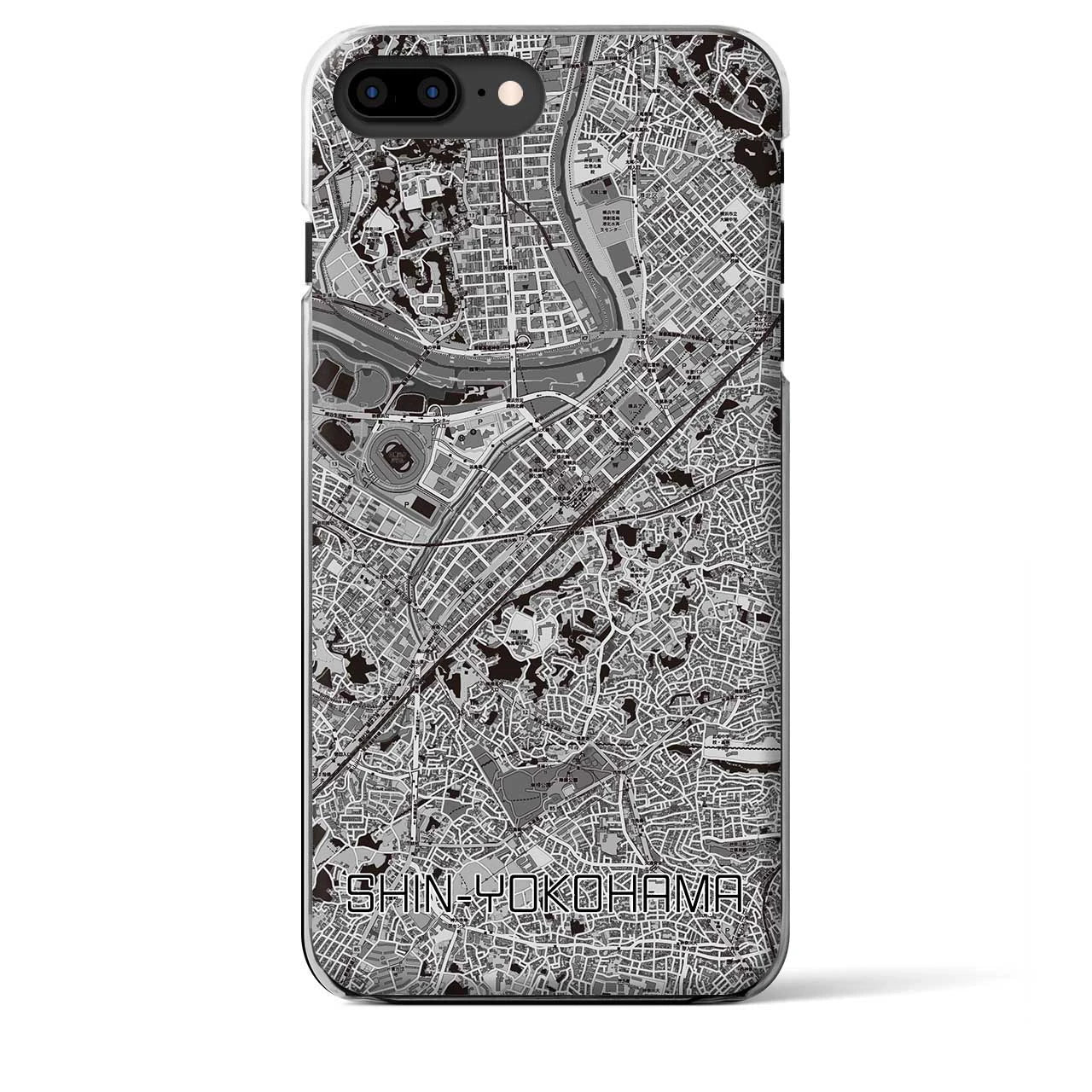 【新横浜(神奈川県)】地図柄iPhoneケース(クリアタイプ)