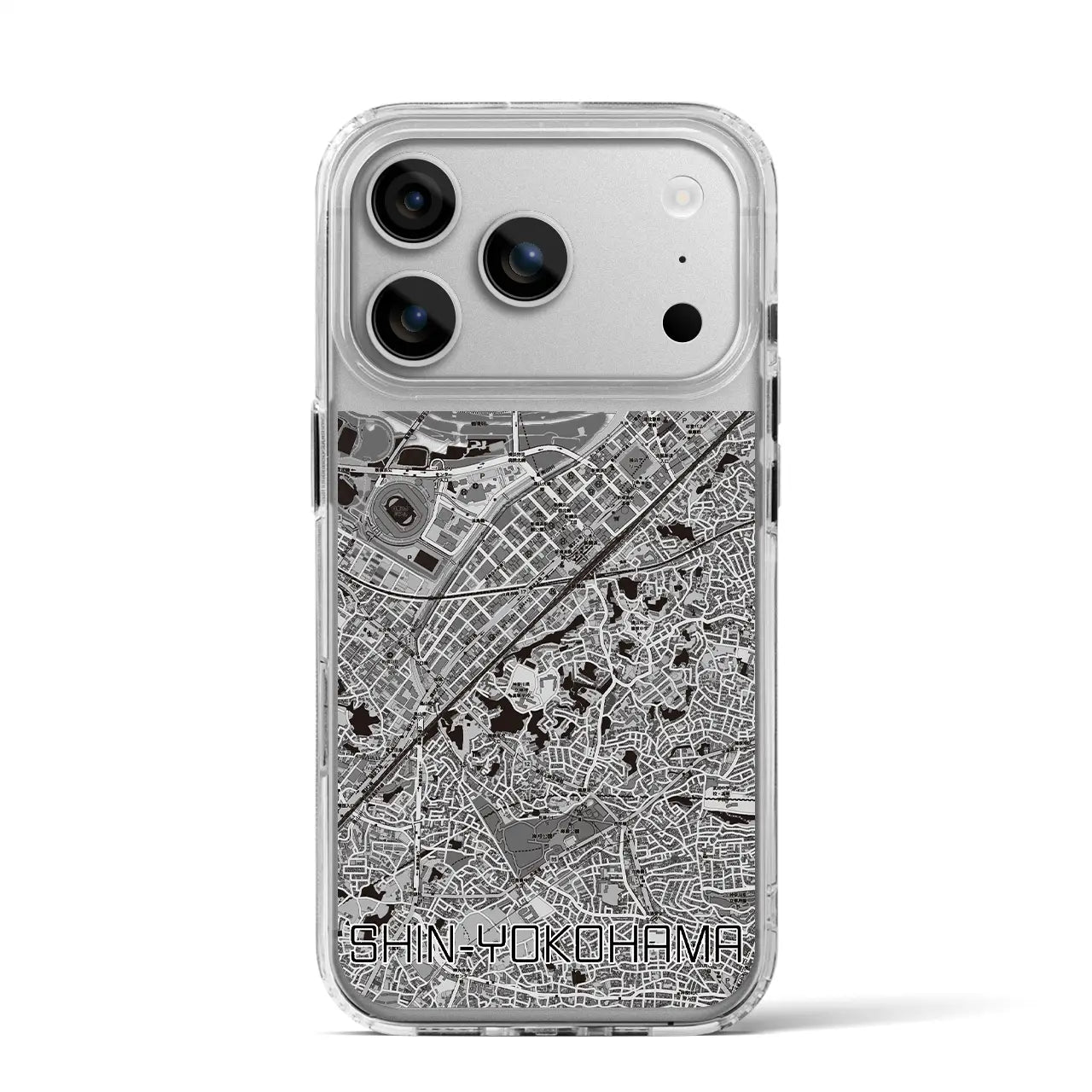 【新横浜(神奈川県)】地図柄iPhoneケース(MagSafeタイプ)