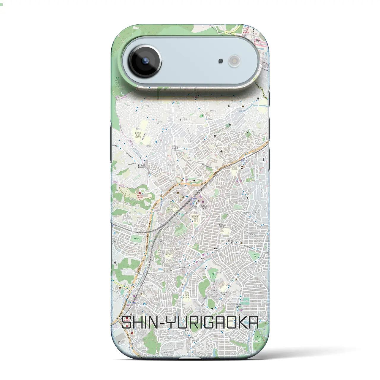 【新百合ヶ丘(神奈川県)】地図柄iPhoneケース(バックカバータイプ)