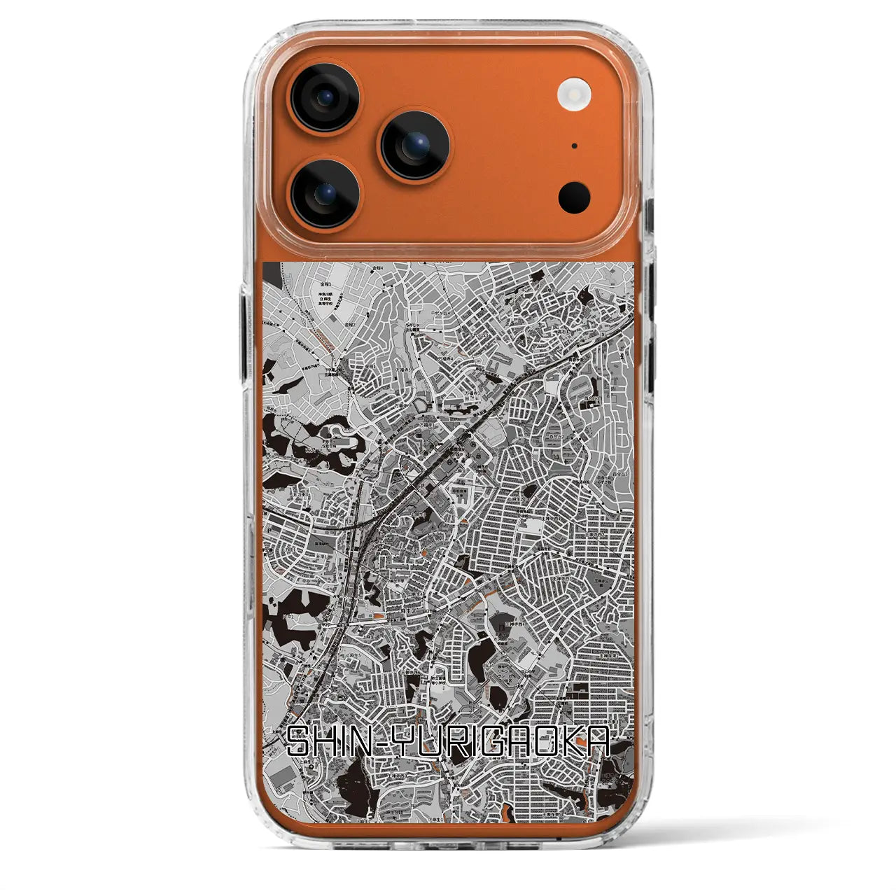 【新百合ヶ丘(神奈川県)】地図柄iPhoneケース(MagSafeタイプ)