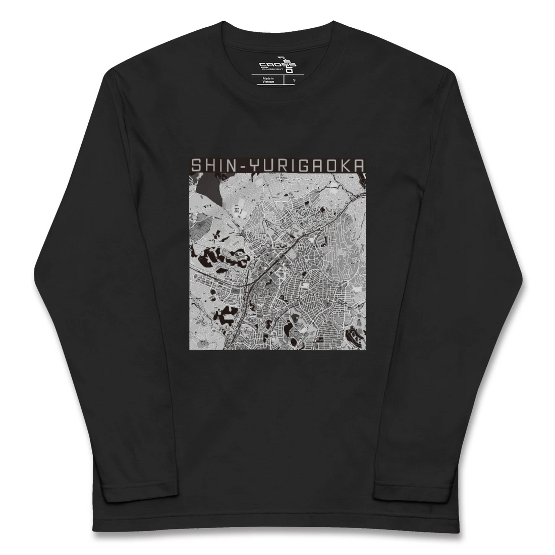 【新百合ヶ丘(神奈川県)】地図柄ロングスリーブTシャツ