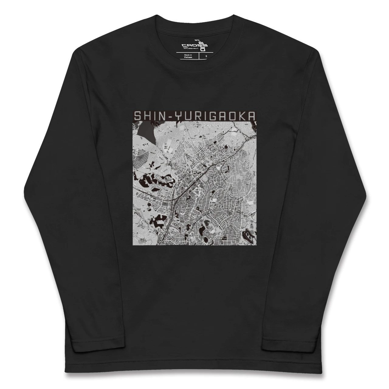 【新百合ヶ丘(神奈川県)】地図柄ロングスリーブTシャツ