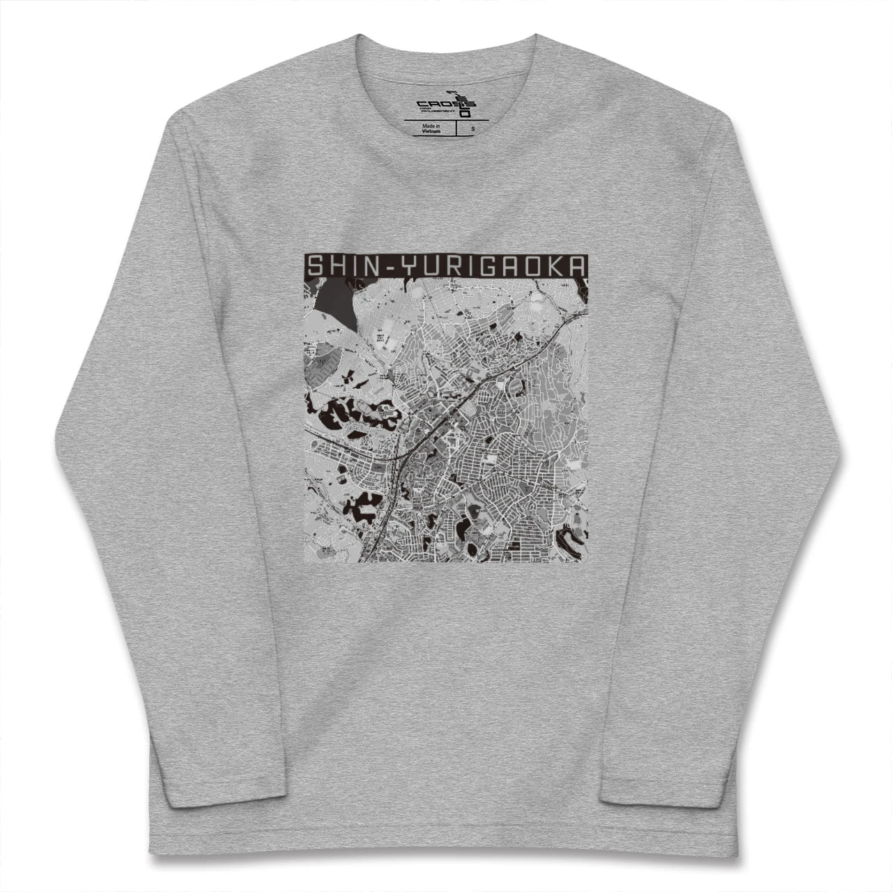 【新百合ヶ丘(神奈川県)】地図柄ロングスリーブTシャツ