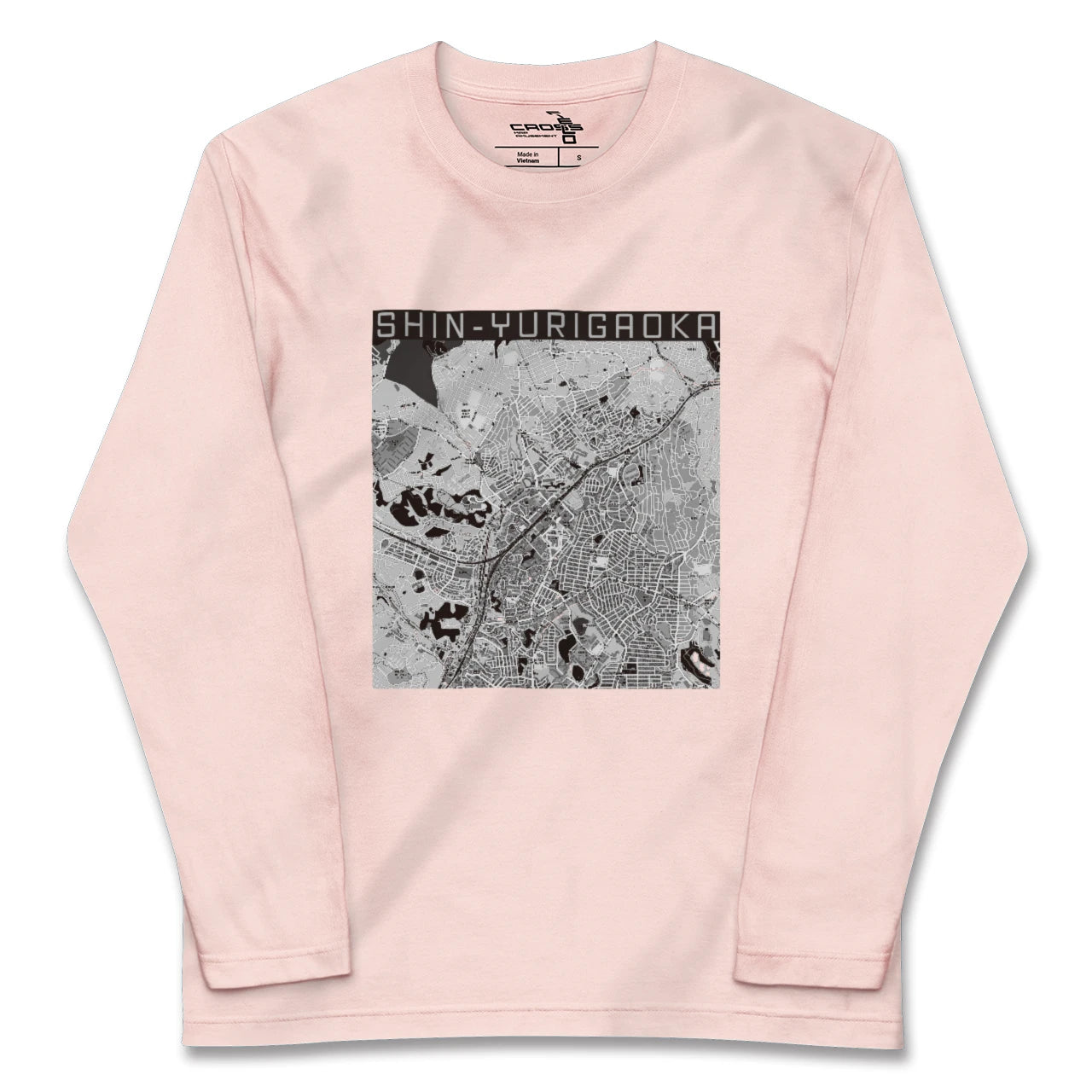 【新百合ヶ丘(神奈川県)】地図柄ロングスリーブTシャツ