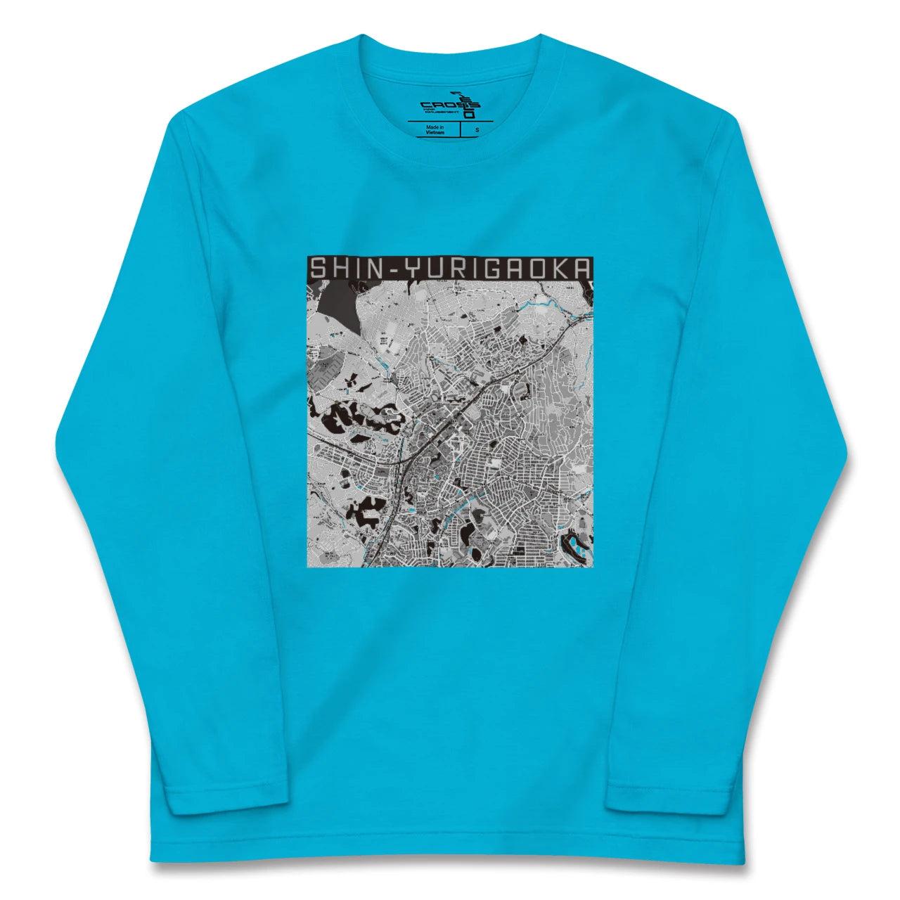 【新百合ヶ丘(神奈川県)】地図柄ロングスリーブTシャツ