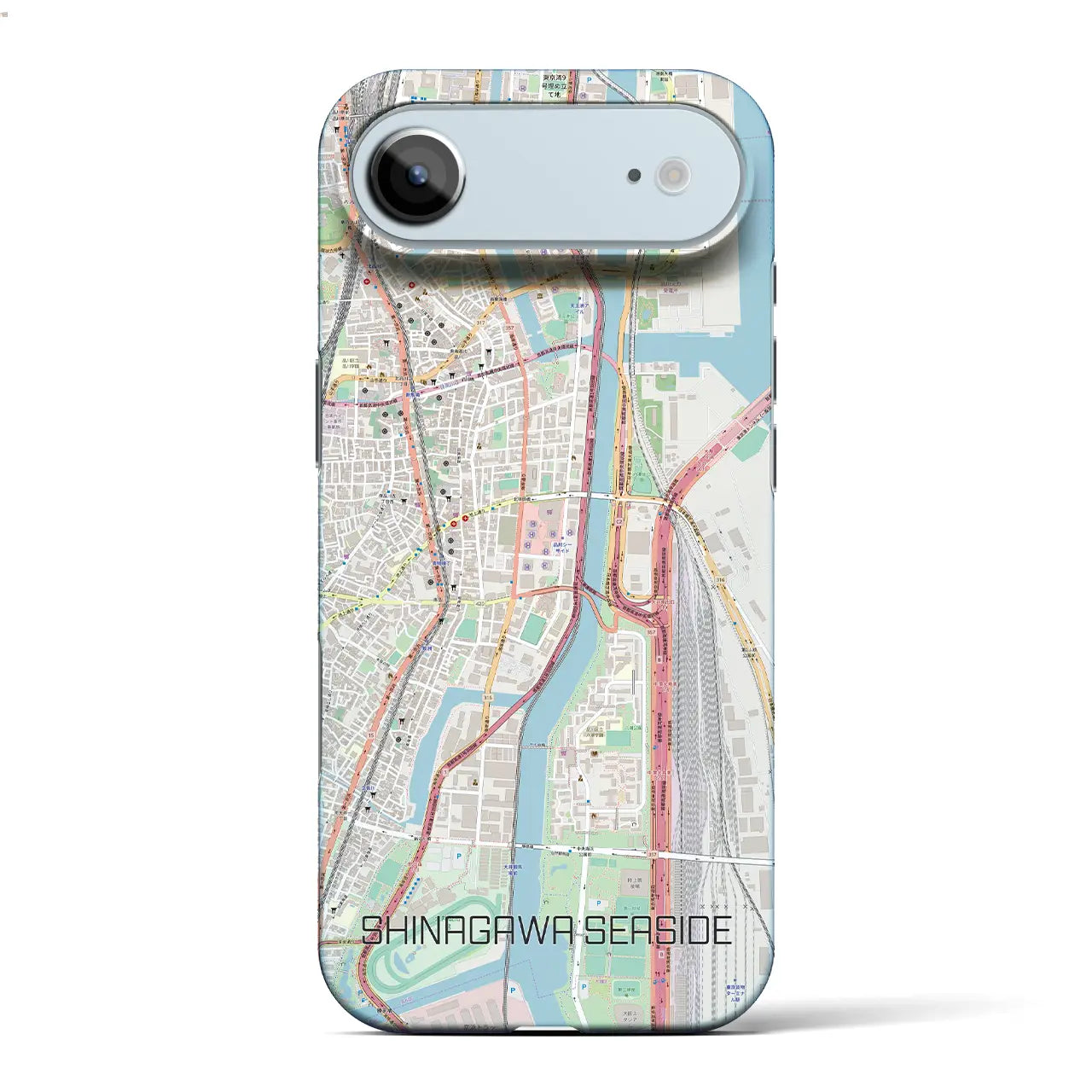 【品川シーサイド(東京都)】地図柄iPhoneケース(バックカバータイプ)