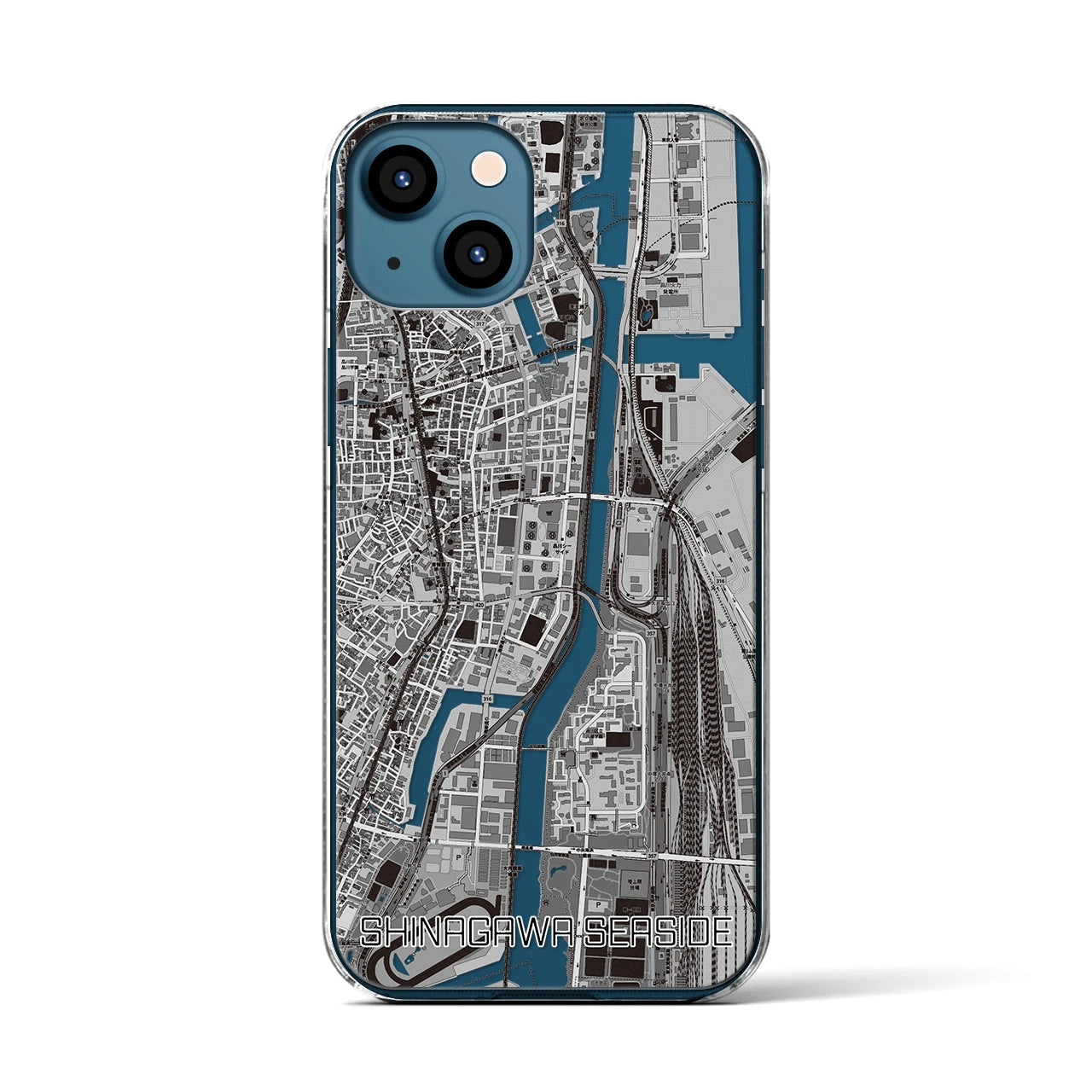 【品川シーサイド(東京都)】地図柄iPhoneケース(クリアタイプ)