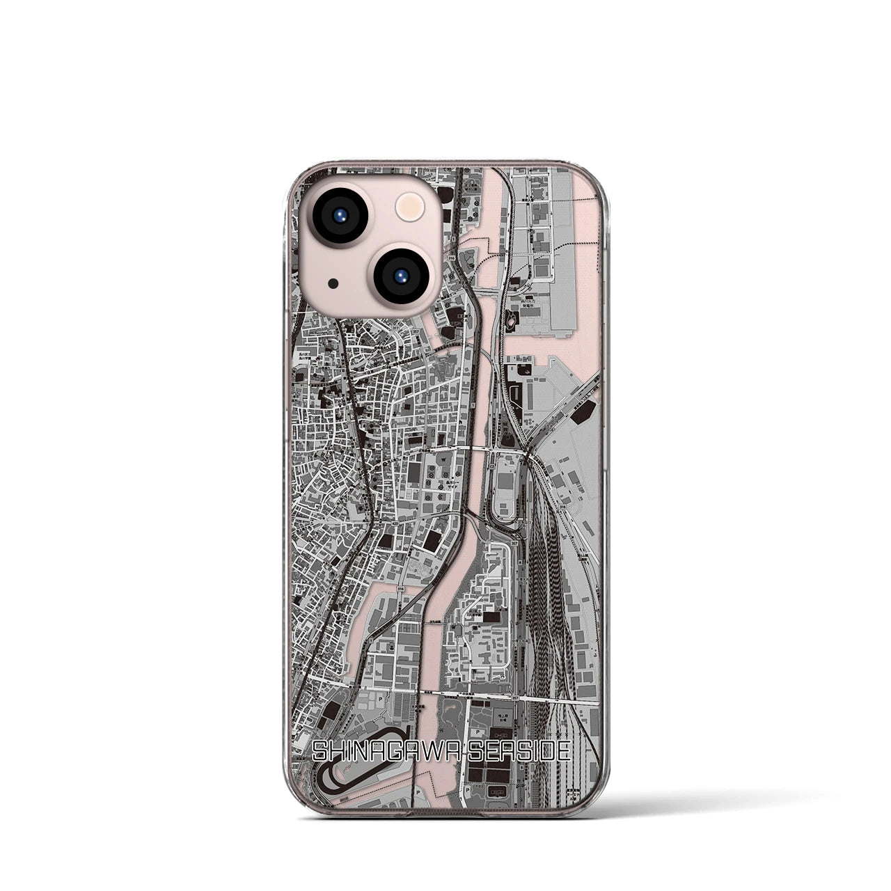 【品川シーサイド(東京都)】地図柄iPhoneケース(クリアタイプ)