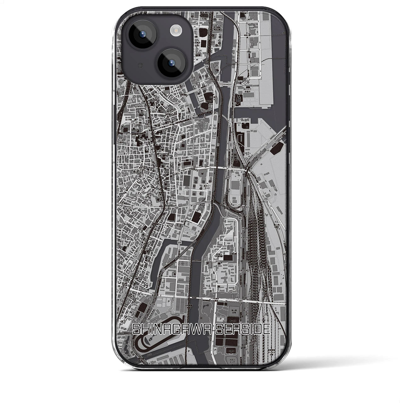 【品川シーサイド(東京都)】地図柄iPhoneケース(クリアタイプ)