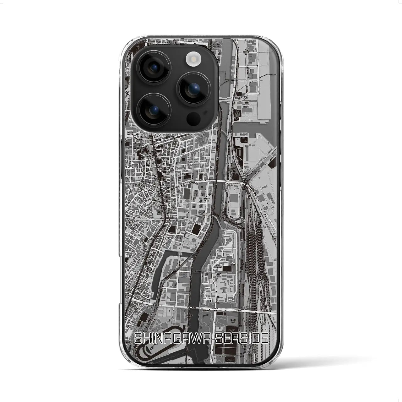 【品川シーサイド(東京都)】地図柄iPhoneケース(クリアタイプ)