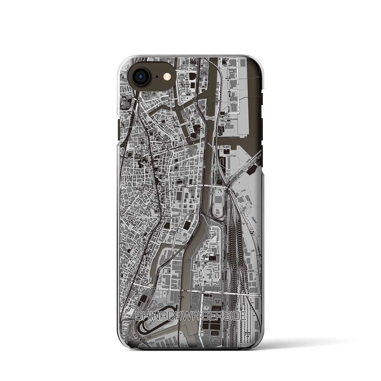 【品川シーサイド(東京都)】地図柄iPhoneケース(クリアタイプ)
