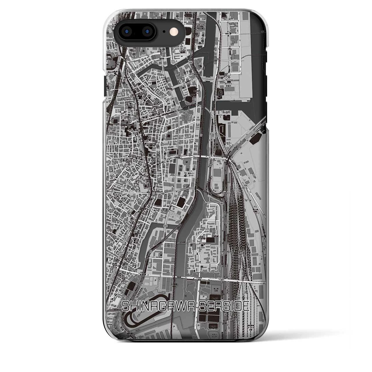 【品川シーサイド(東京都)】地図柄iPhoneケース(クリアタイプ)
