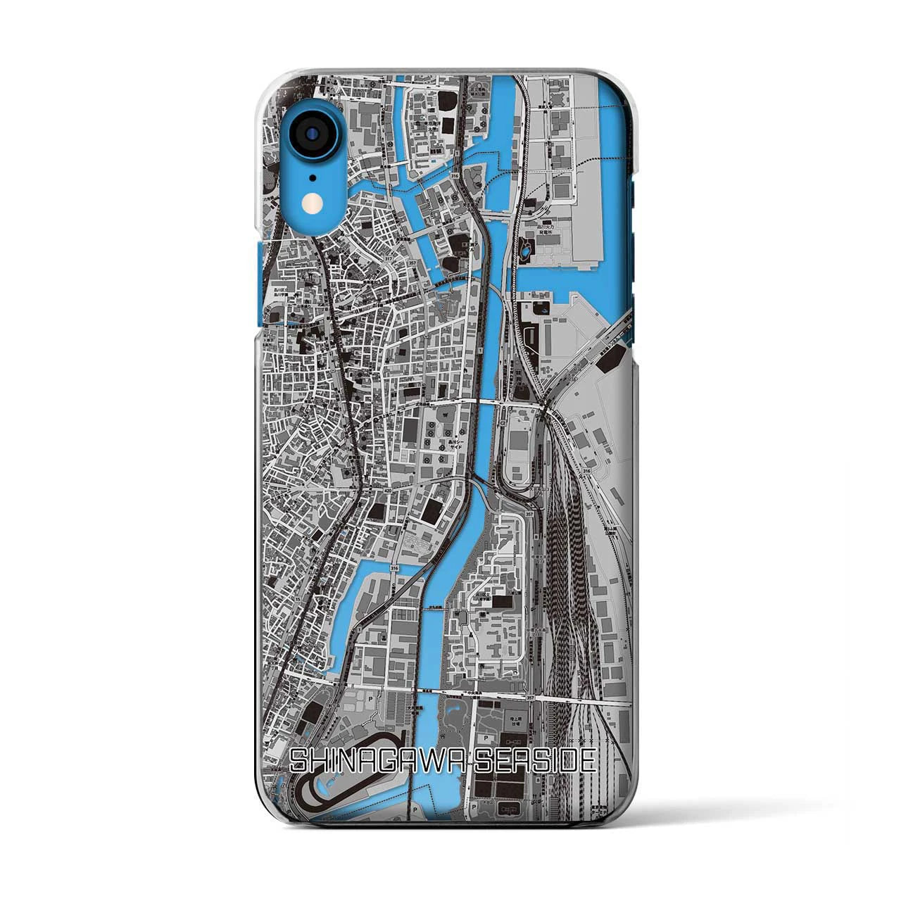 【品川シーサイド(東京都)】地図柄iPhoneケース(クリアタイプ)
