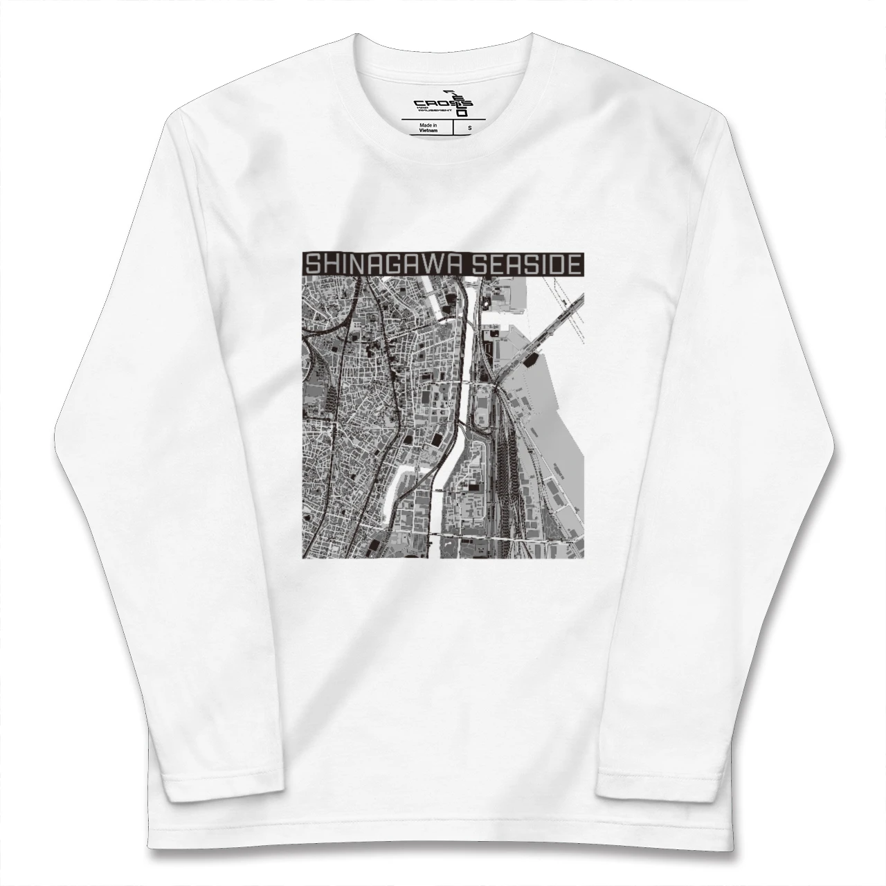 【品川シーサイド(東京都)】地図柄ロングスリーブTシャツ