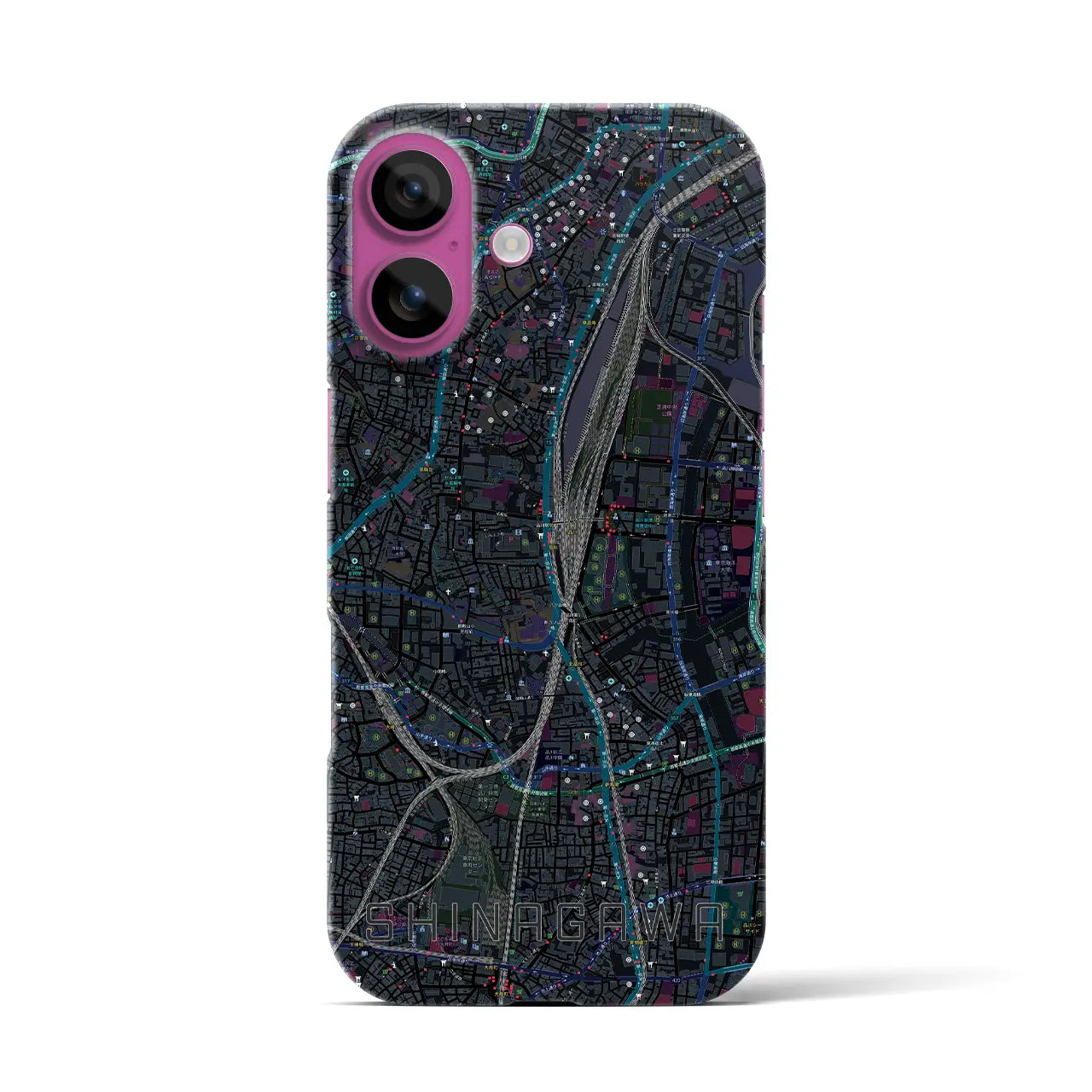【品川(東京都)】地図柄iPhoneケース(バックカバータイプ)