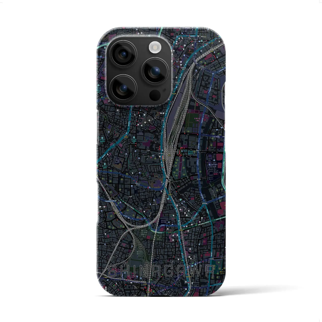 【品川(東京都)】地図柄iPhoneケース(バックカバータイプ)