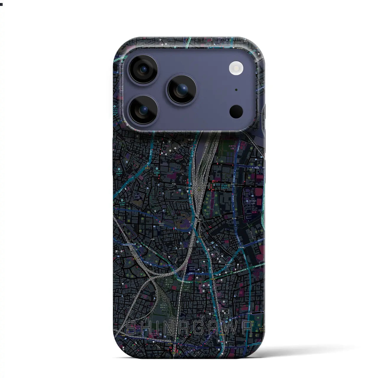 【品川(東京都)】地図柄iPhoneケース(バックカバータイプ)