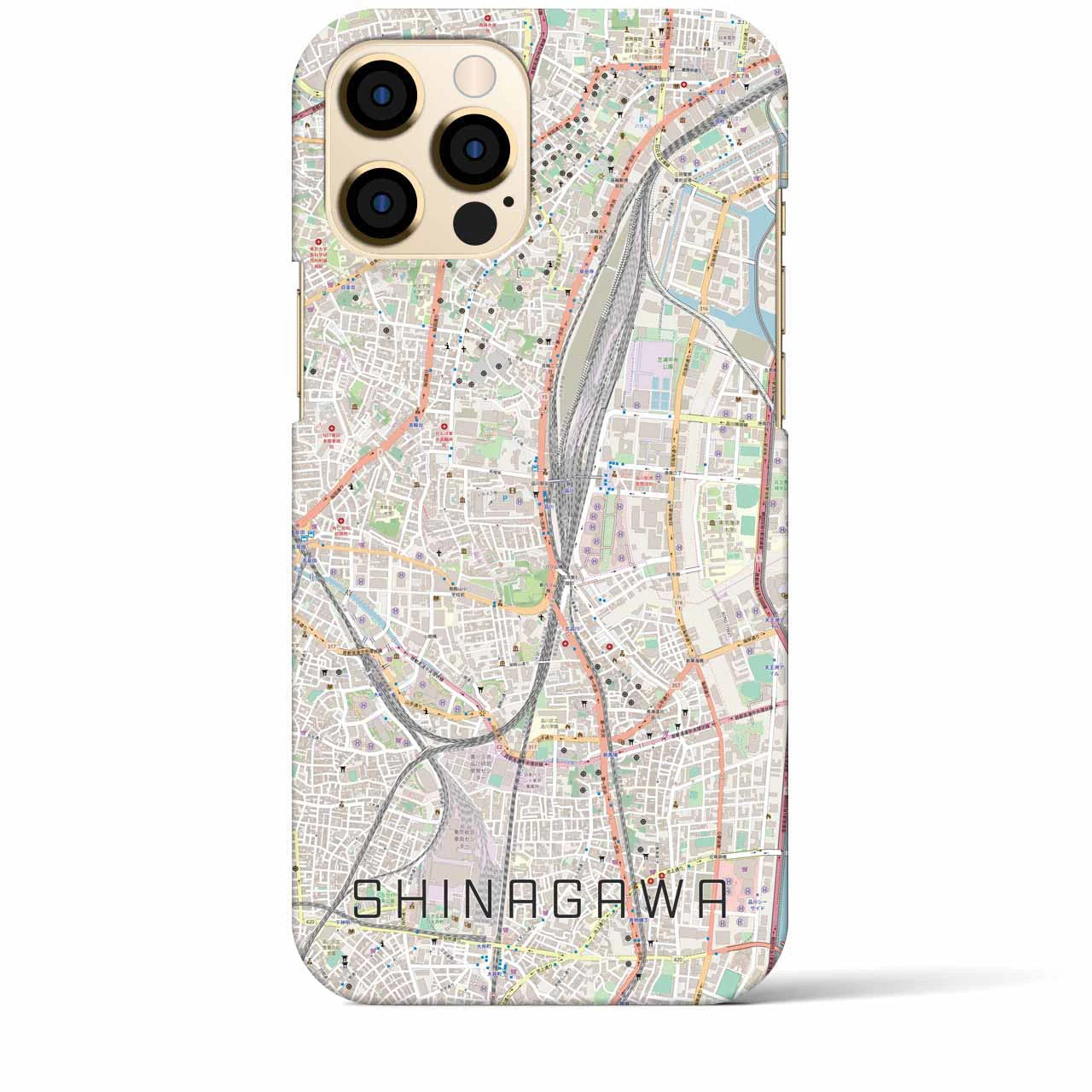 【品川(東京都)】地図柄iPhoneケース(バックカバータイプ)