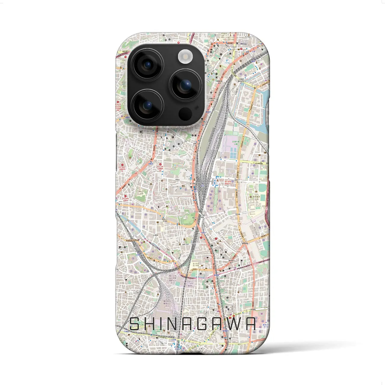 【品川(東京都)】地図柄iPhoneケース(バックカバータイプ)