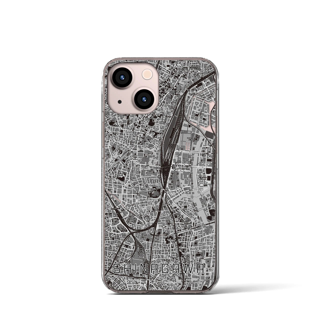 【品川(東京都)】地図柄iPhoneケース(クリアタイプ)