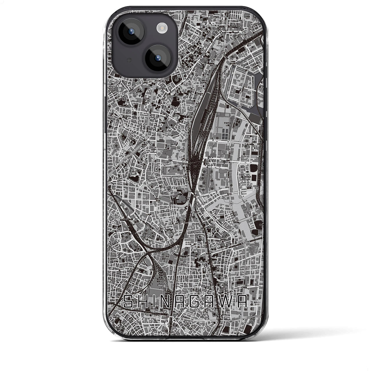 【品川(東京都)】地図柄iPhoneケース(クリアタイプ)