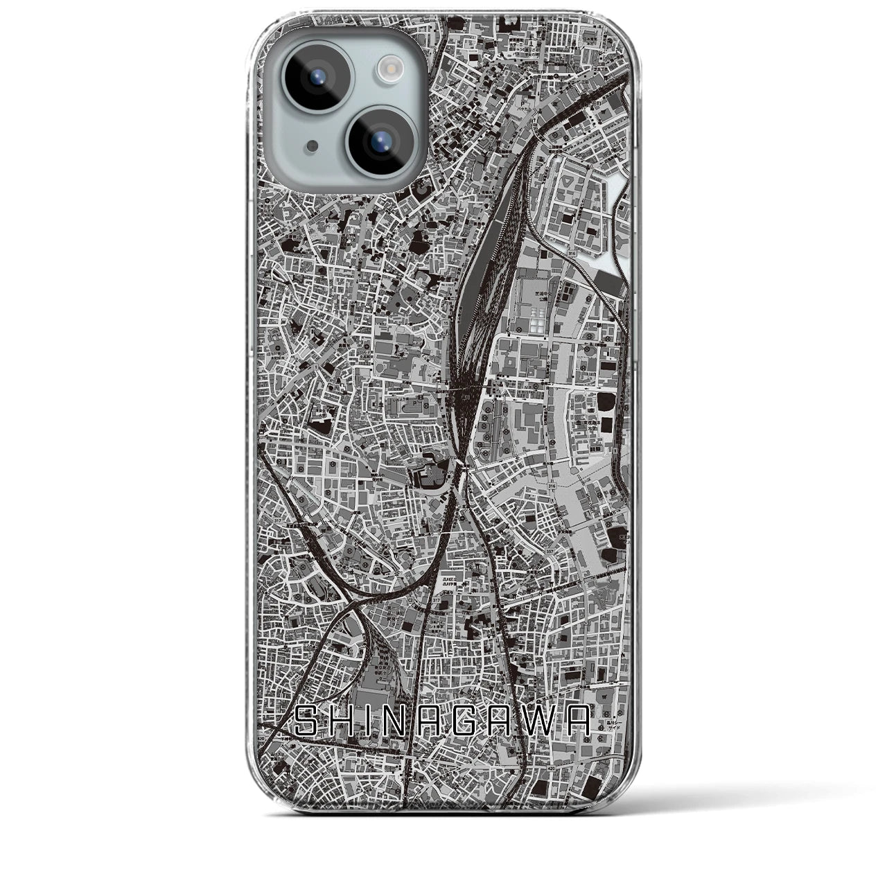 【品川(東京都)】地図柄iPhoneケース(クリアタイプ)