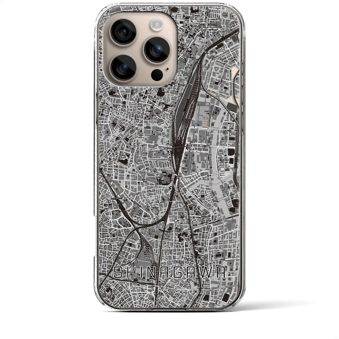【品川(東京都)】地図柄iPhoneケース(クリアタイプ)