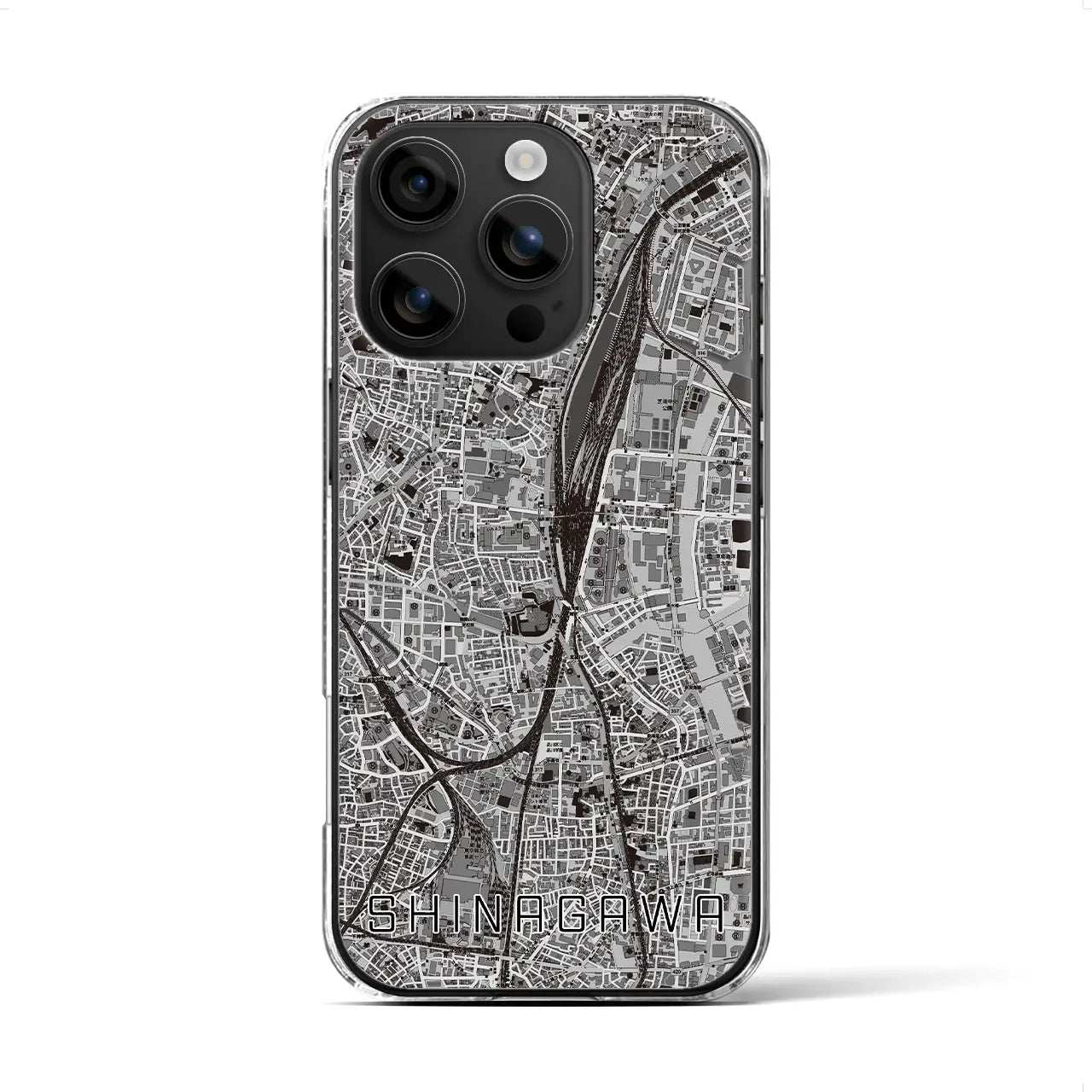 【品川(東京都)】地図柄iPhoneケース(クリアタイプ)