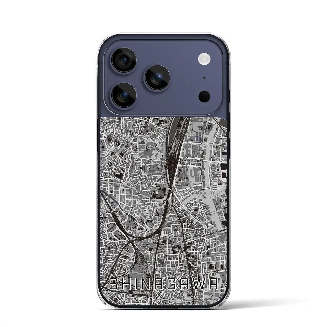 【品川(東京都)】地図柄iPhoneケース(クリアタイプ)