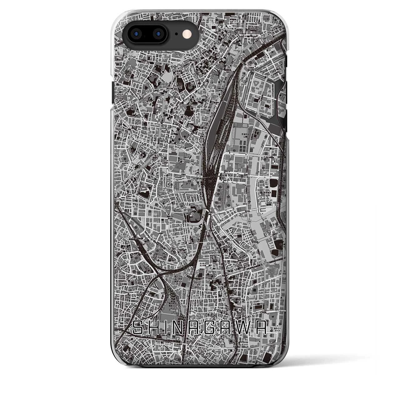 【品川(東京都)】地図柄iPhoneケース(クリアタイプ)