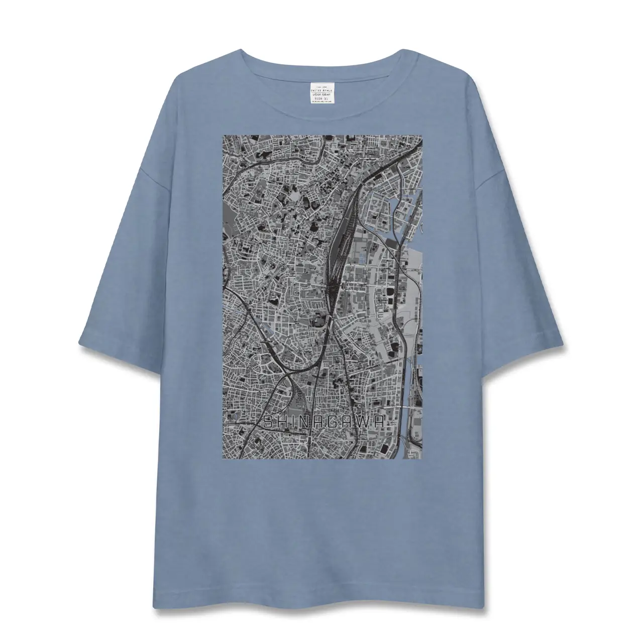 【品川(東京都)】地図柄ビッグシルエットTシャツ
