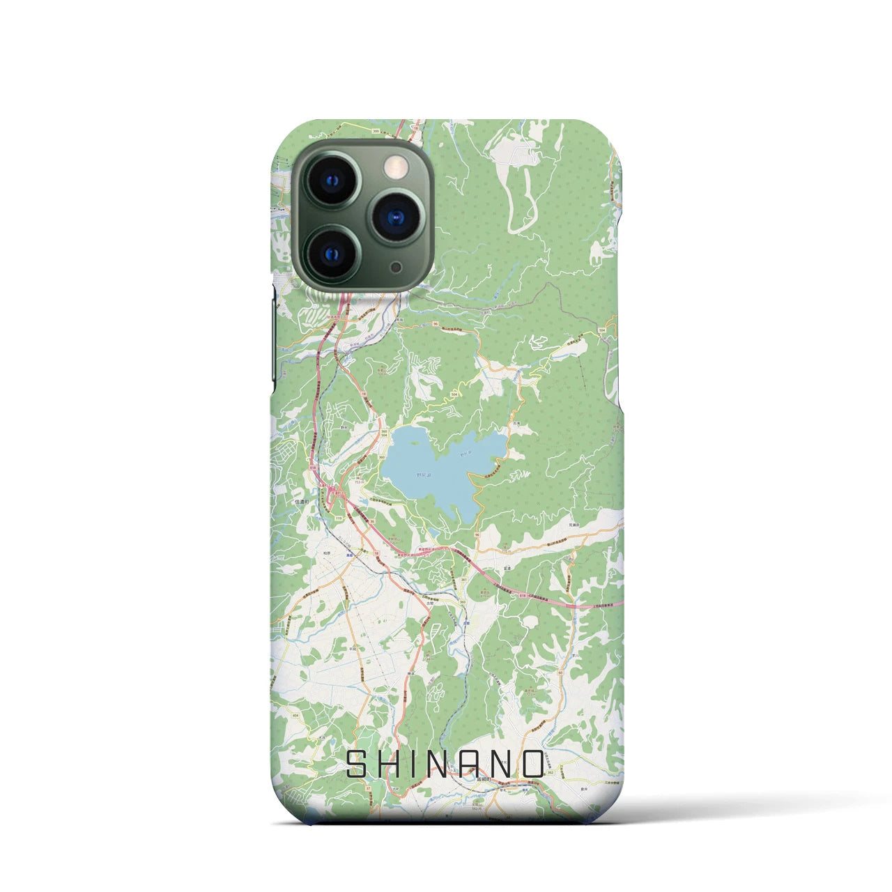 【信濃(長野県)】地図柄iPhoneケース(バックカバータイプ)