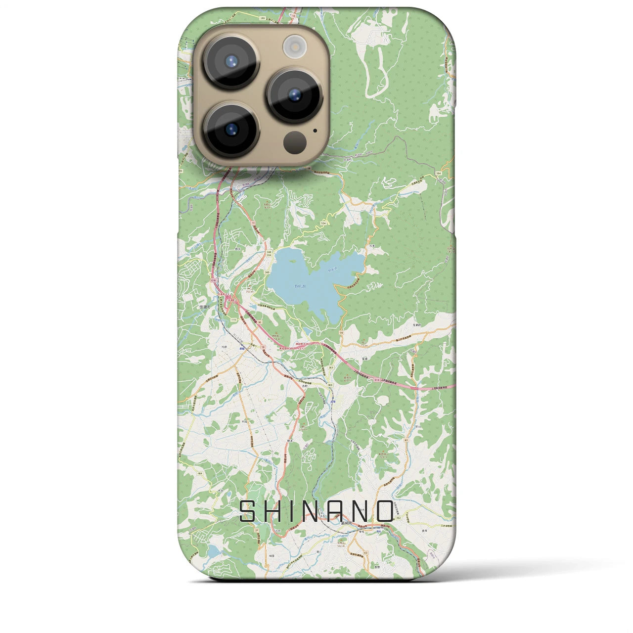 【信濃(長野県)】地図柄iPhoneケース(バックカバータイプ)