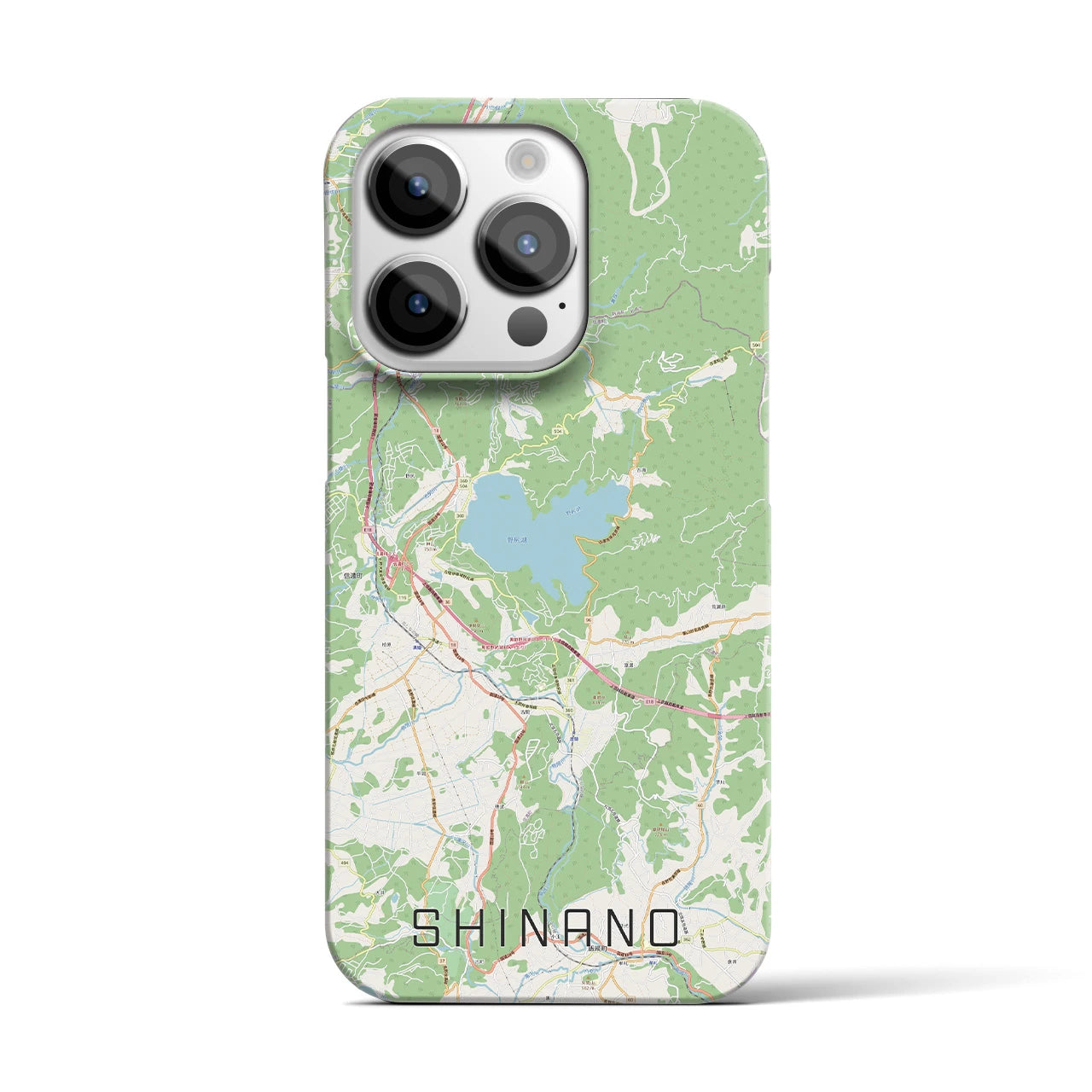 【信濃(長野県)】地図柄iPhoneケース(バックカバータイプ)